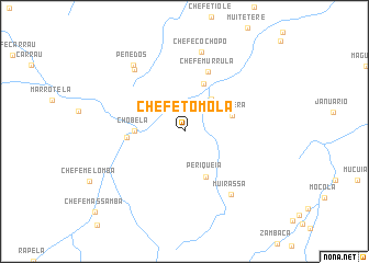 map of Chefe Tomola