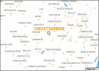 map of Chefe Tsumbane