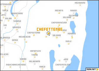 map of Chefe T. Tembe