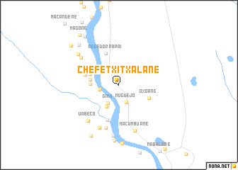 map of Chefe Txitxalane