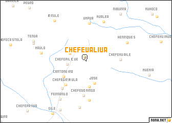 map of Chefe Ualiua