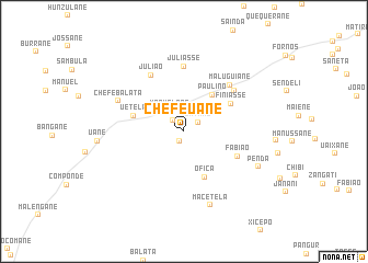 map of Chefe Uane