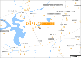 map of Chefe Uazonguene