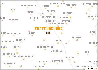 map of Chefe Unguana