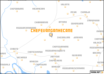 map of Chefe Vanganhecane