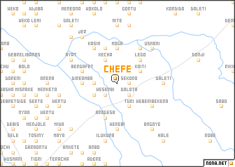 map of Chʼefē