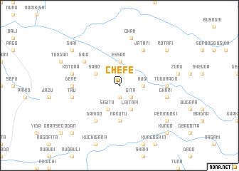 map of Chefe