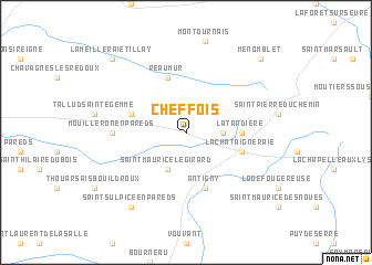 map of Cheffois