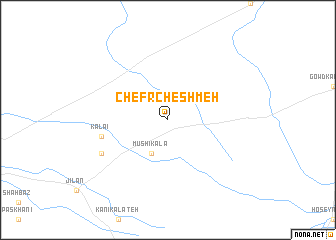 map of Chefr Cheshmeh