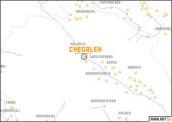 map of Chegāleh