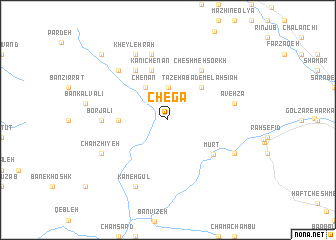 map of Chegāʼ