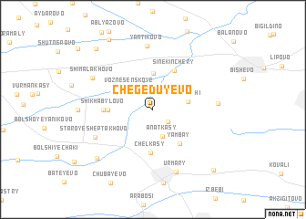 map of Chegeduyevo