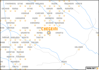map of Chegeini
