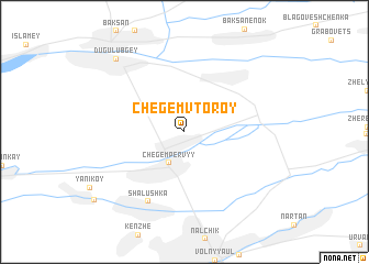 map of Chegem Vtoroy