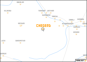 map of Chegerd