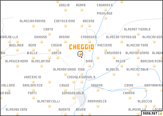 map of Cheggio