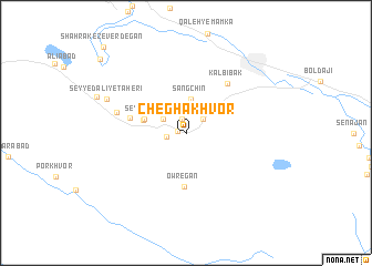 map of Cheghā Khvor