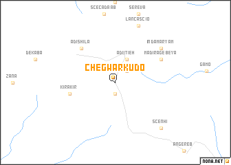 map of Chʼegwar Kudo