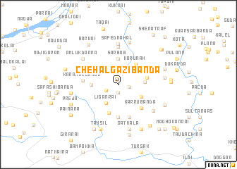 map of Chehalgazi Bānda