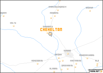 map of Chehel Tan