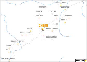 map of Cheia