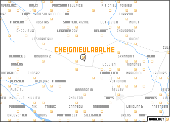 map of Cheignieu-Labalme