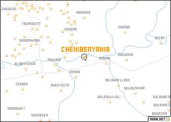 map of Cheïk Ben Yahia