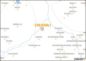 map of Cheïkh Ali