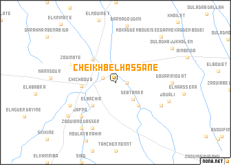 map of Cheïkh Bel Hassane