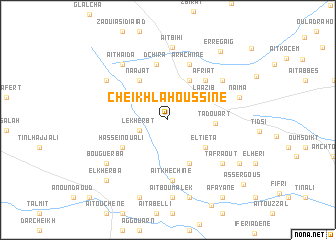 map of Cheïkh Lahoussine