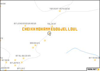 map of Cheïkh Mohammed Ou Jelloul