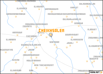 map of Cheïkh Salem