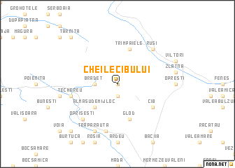 map of Cheile Cibului