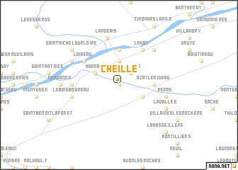 map of Cheillé