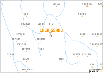 map of Cheingsanu