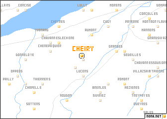 map of Cheiry