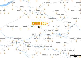 map of Cheissoux