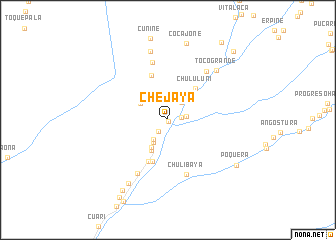 map of Chejaya