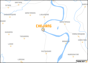 map of Chejiang
