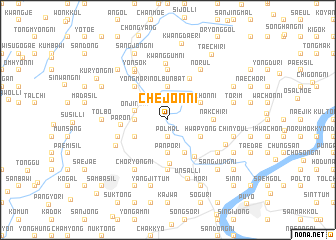 map of Chejŏn-ni