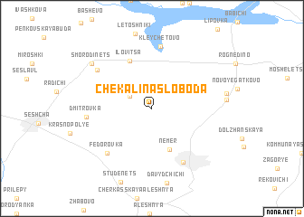 map of Chekalina Sloboda