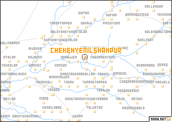 map of Chekeh-ye Nīl Shāhpūr