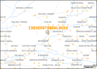 map of Cheker ‘Aţā Bahlakeh