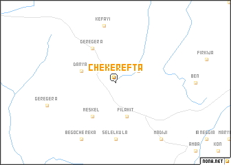 map of Chʼekerefta