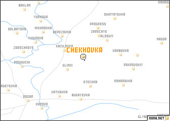 map of Chekhovka