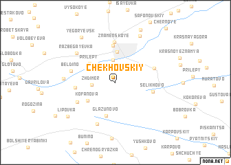 map of Chekhovskiy