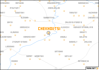 map of Chekhovtsi