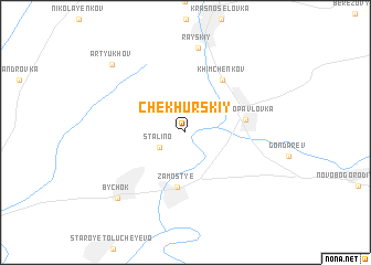 map of Chekhurskiy