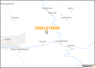 map of Chekletseva