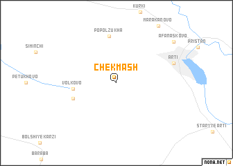 map of Chekmash